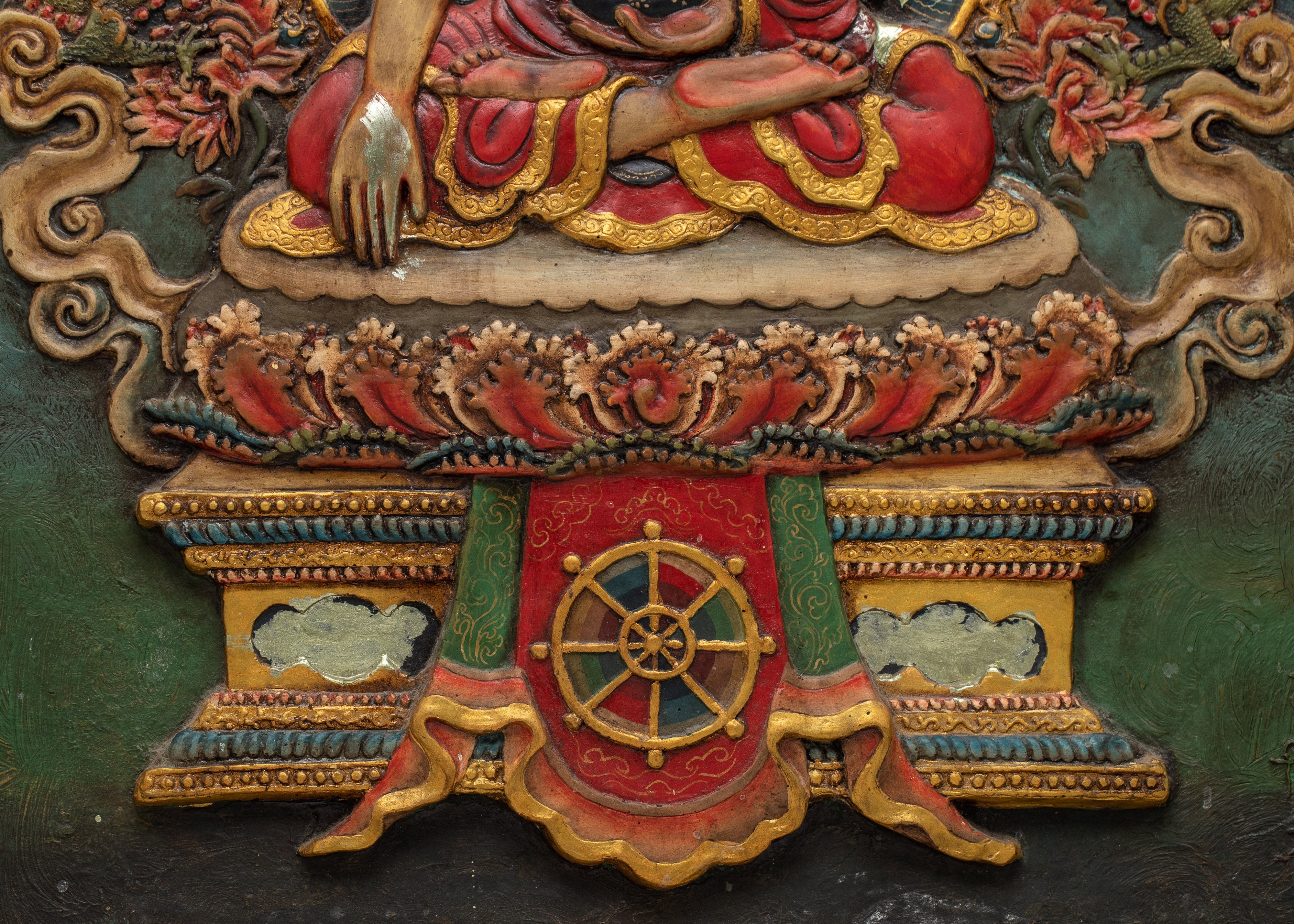 Shakyamuni Buddha Wooden Wall Art | Serene Presence Infused with Natural Beauty