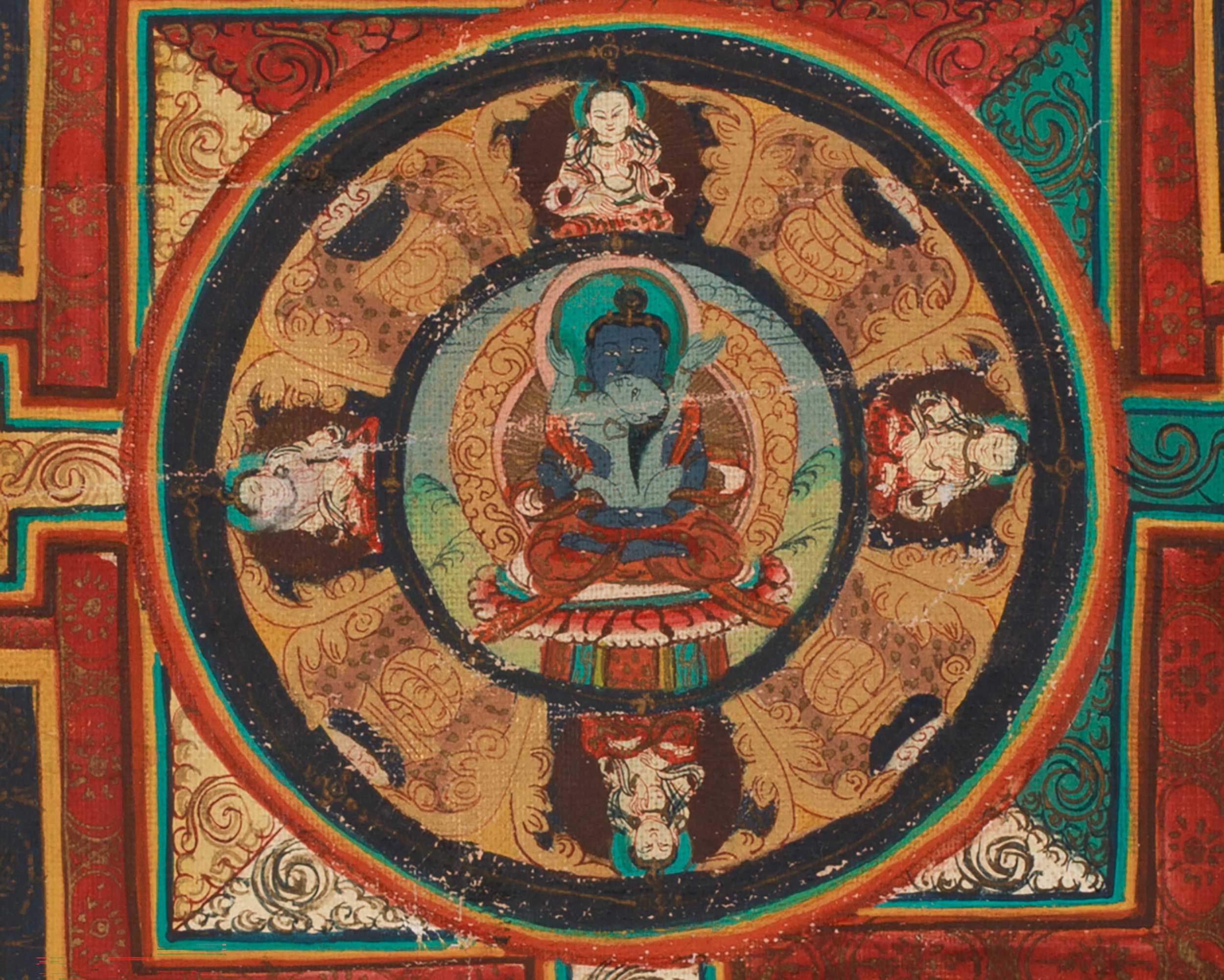 Traditional Art of Samantabhadra Mandala | Embodiment of Universal Benevolence
