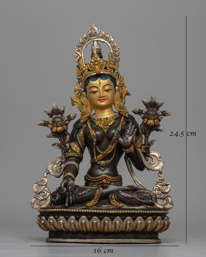 White Tara Meditation Statue | Embark on Inner Healing and Compassion