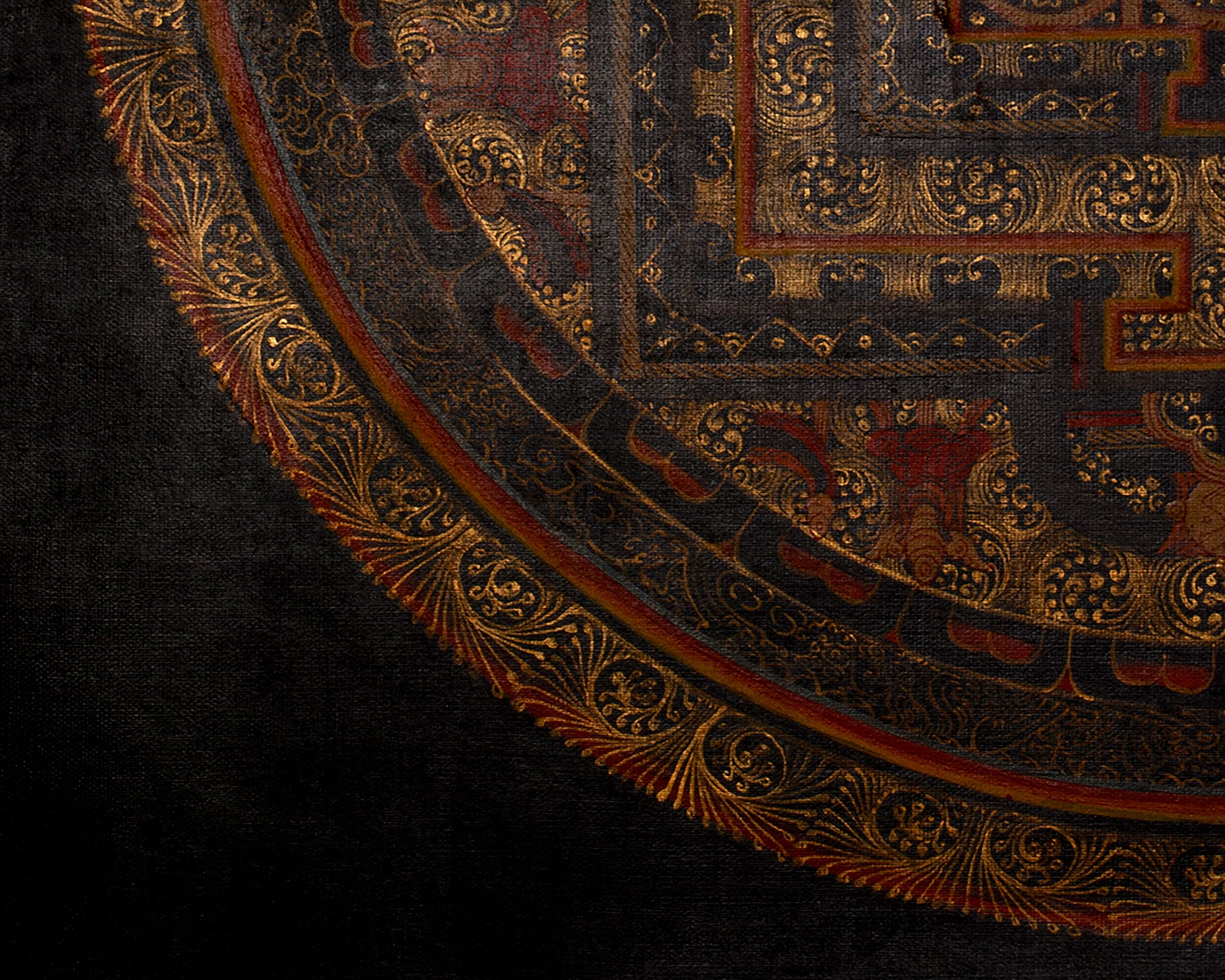 Buddhist Mantra Mandala | Spiritual Art of Protection | Mandala Painting