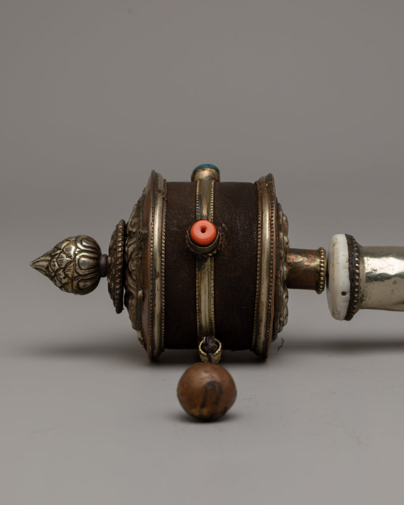 Tibetan Buddhist Hand Prayer Wheel | Carry Devotion Wherever You Go