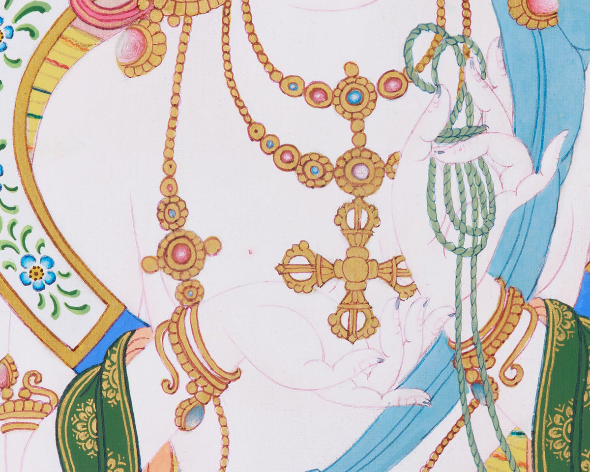 Namgyalma Painting | The Goddess of Longevity, Purity, and Enlightened Protection