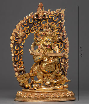 Sakyapa Mahakala Sculpture | Traditional Himalayan Art Nepal