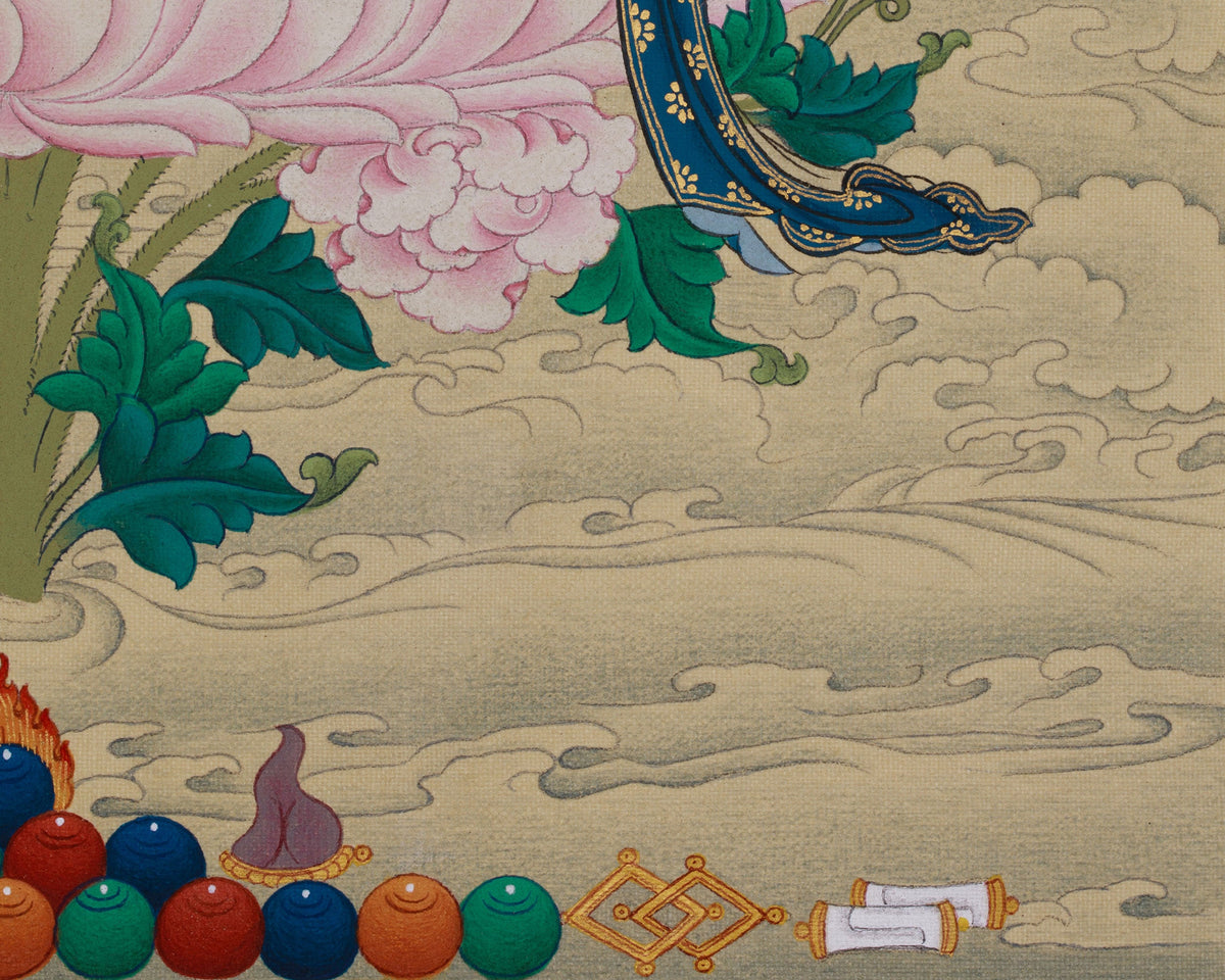 Vajrasattva Spiritual Thangka | The Embodiment of Purity