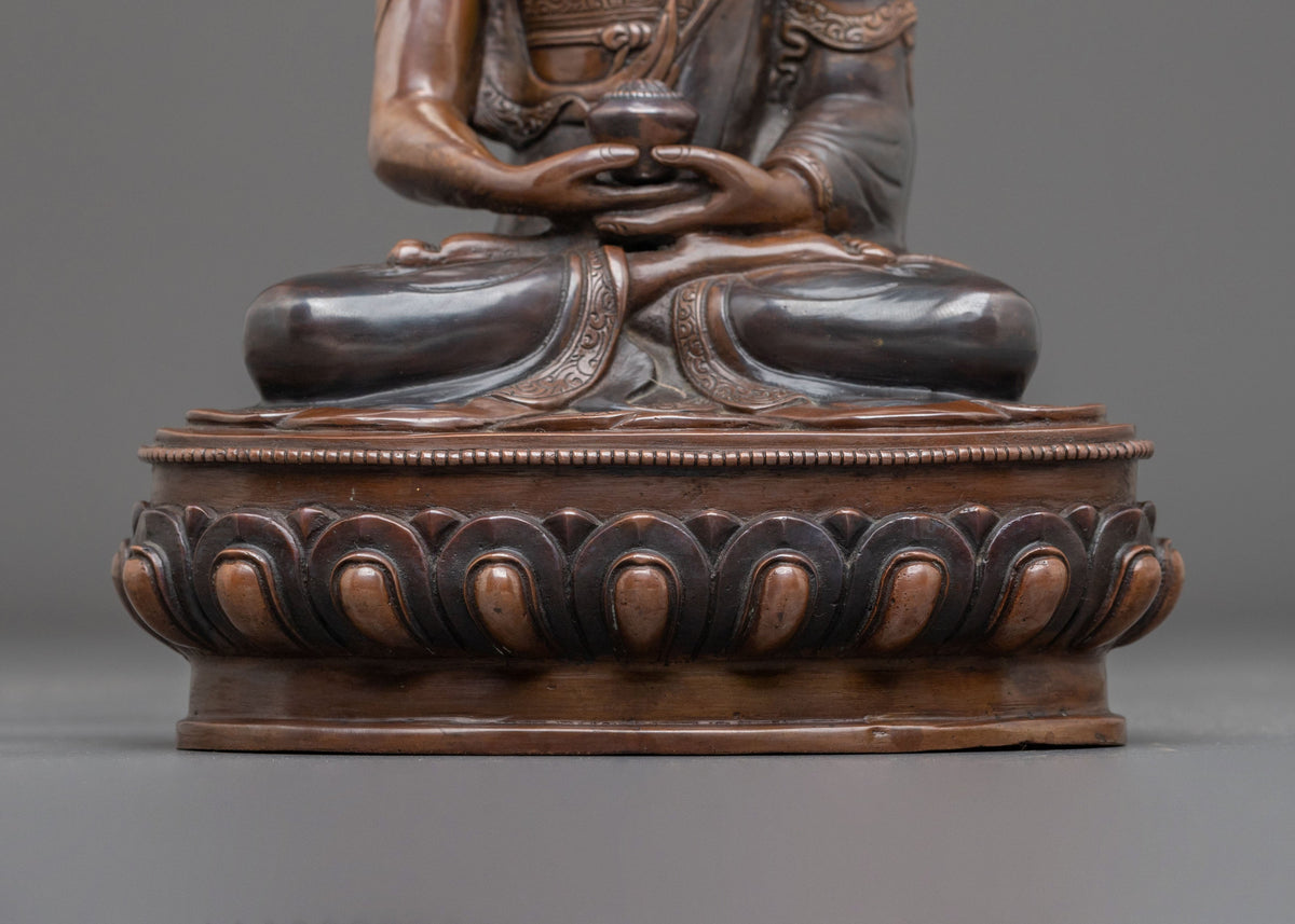 Pure Land Buddha Amitabha Statue | 24K Gold Gilded Buddhist Sculpture