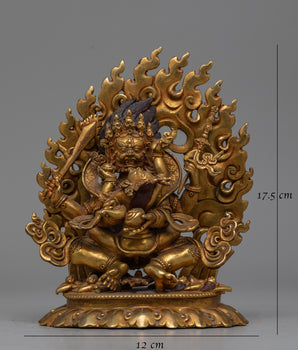 Protector God Mahakala Statue | Symbol of Fearlessness and Spiritual Safeguarding