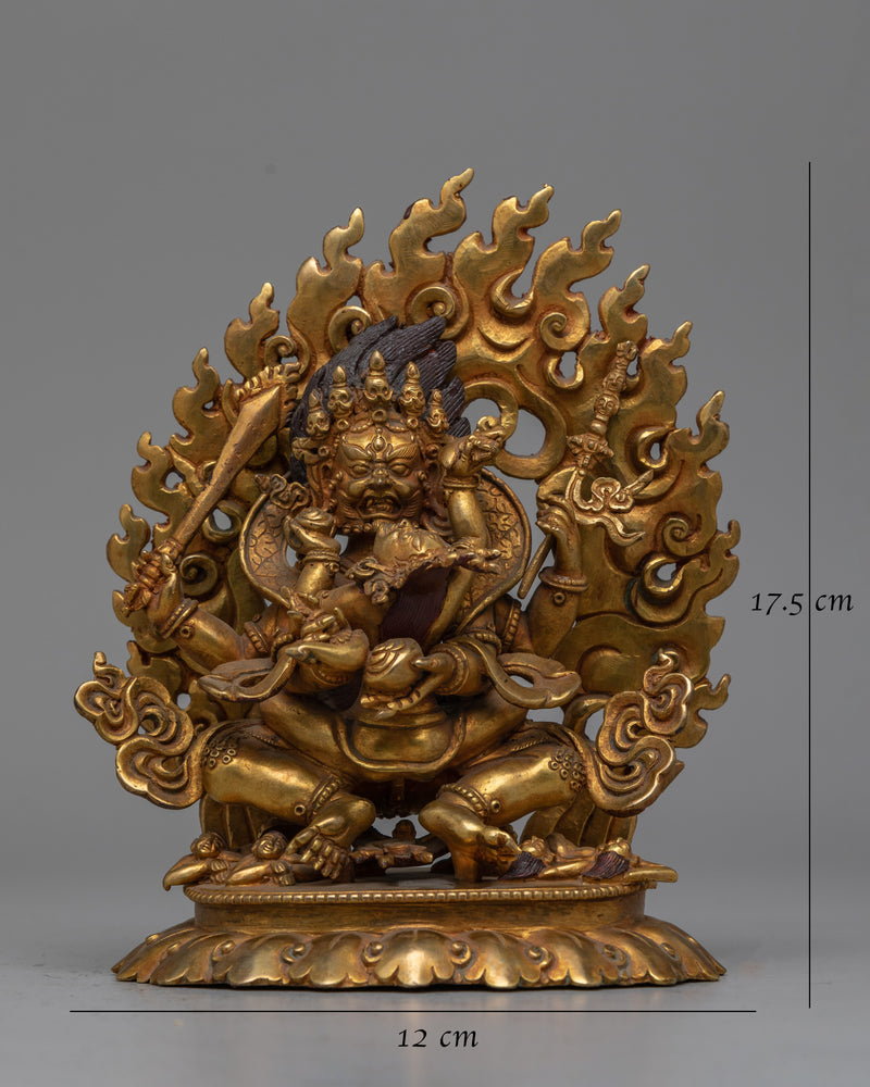 Protector God Mahakala Statue | Symbol of Fearlessness and Spiritual Safeguarding