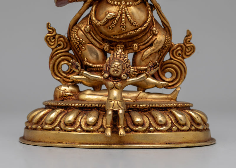 Tibetan Mahakala Shakya Statue | Buddhist Dharma Protector Deity