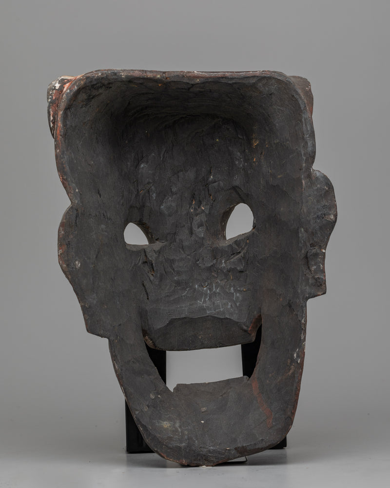 Antique Asian Wooden Mask | Adding Exotic Charm and Cultural Depth to Your Space