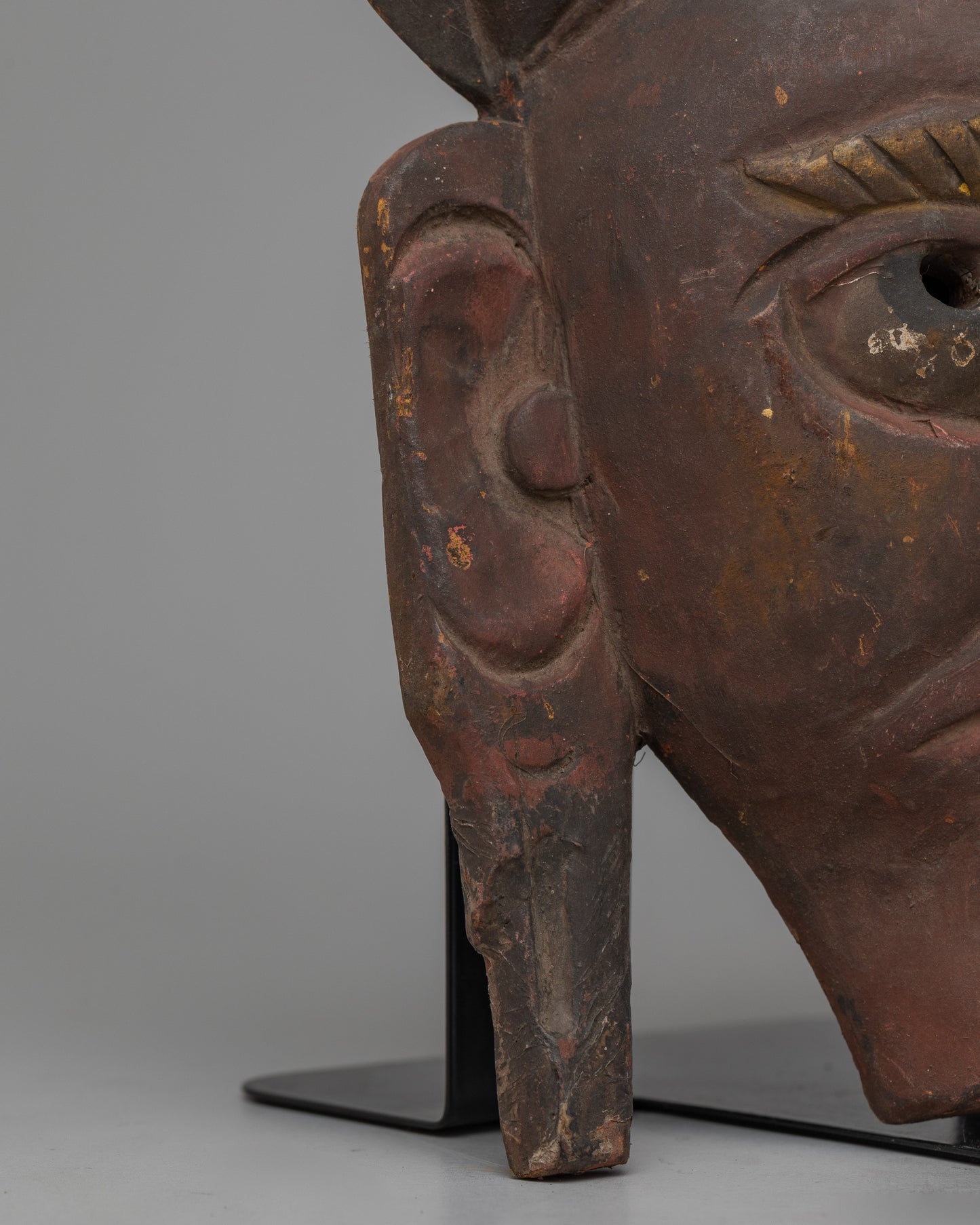 Antique Wood Carved Mask | A Symbol of Cultural Heritage and Spiritual Expression