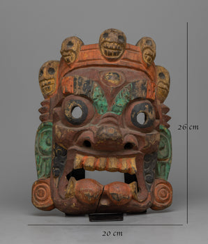 Nepalese Mahakala Mask | Harnessing the Power of Divine Protection