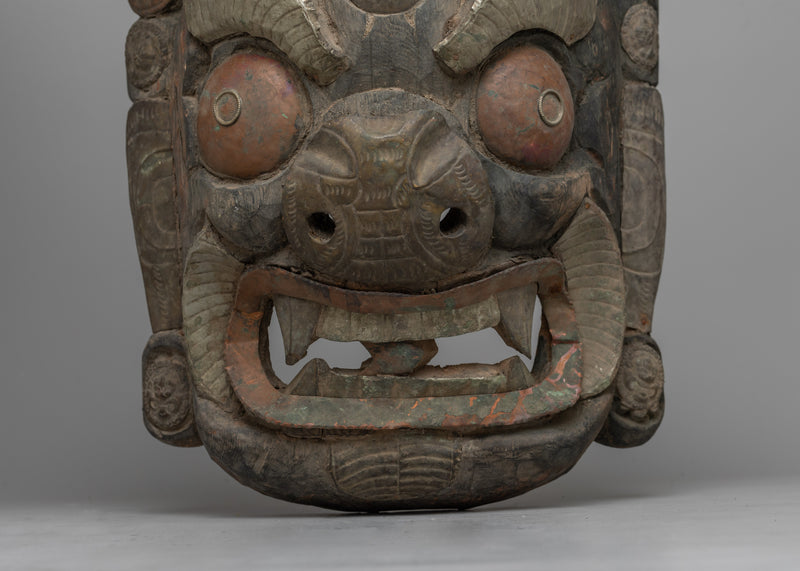 Mahakala Mask Authentic | Harnessing the Ancient Power of Tibetan Tradition