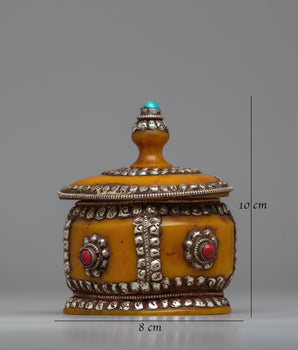 Buddhist Metal Pot | Perfect for Rituals and Offerings