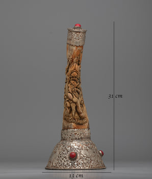 White Metal Bone Stamp | Infused with Cultural Significance and Ethical Craftsmanship