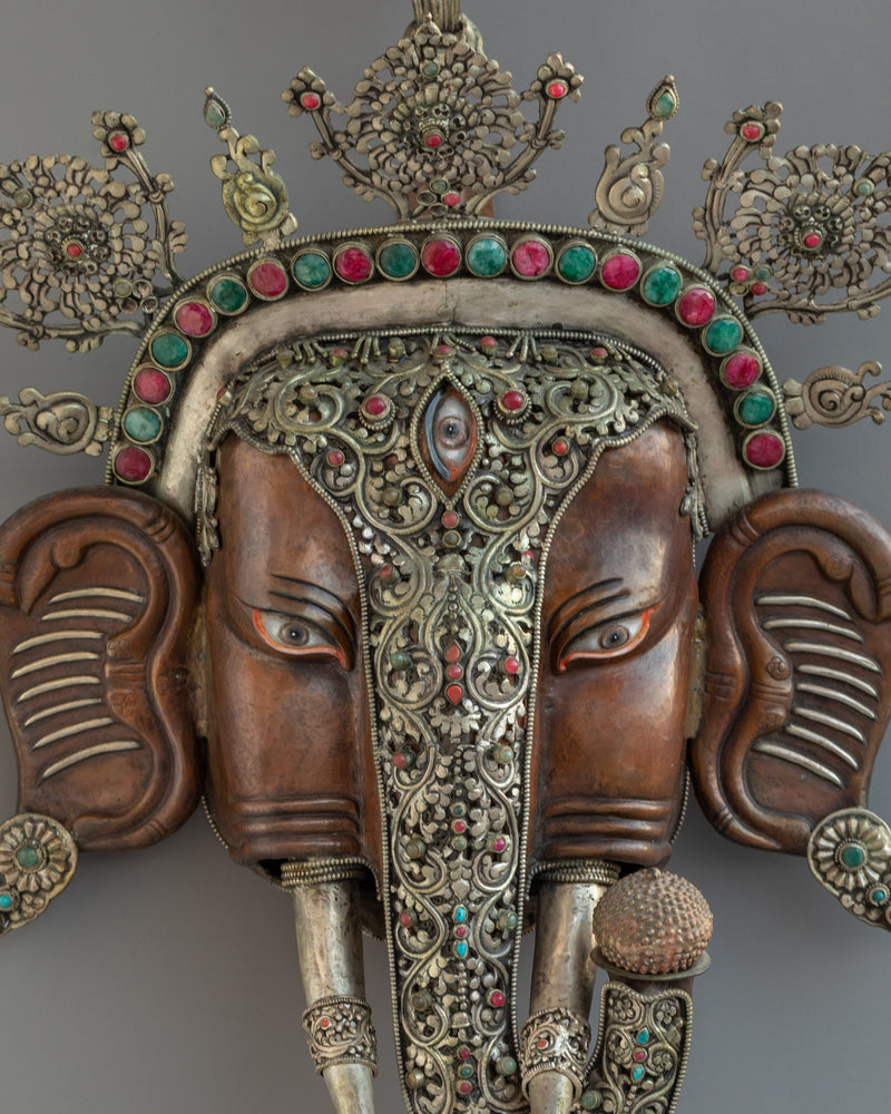 Big Ganesha Wall Hanging | Featuring the Divine Face of Ganesha