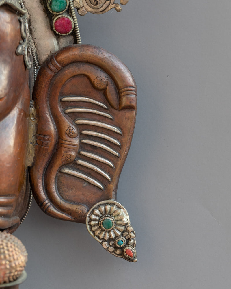 Big Ganesha Wall Hanging | Featuring the Divine Face of Ganesha