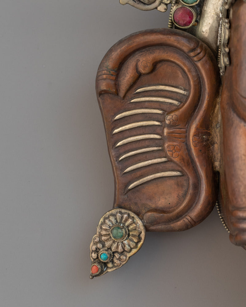 Big Ganesha Wall Hanging | Featuring the Divine Face of Ganesha