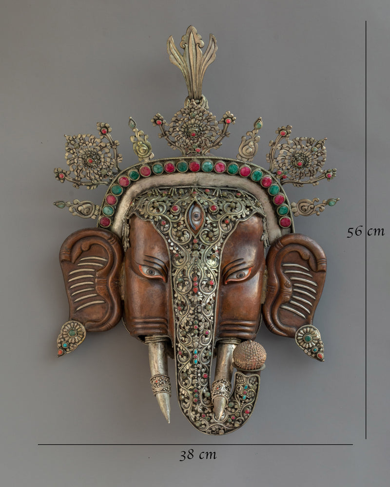 Big Ganesha Wall Hanging | Featuring the Divine Face of Ganesha