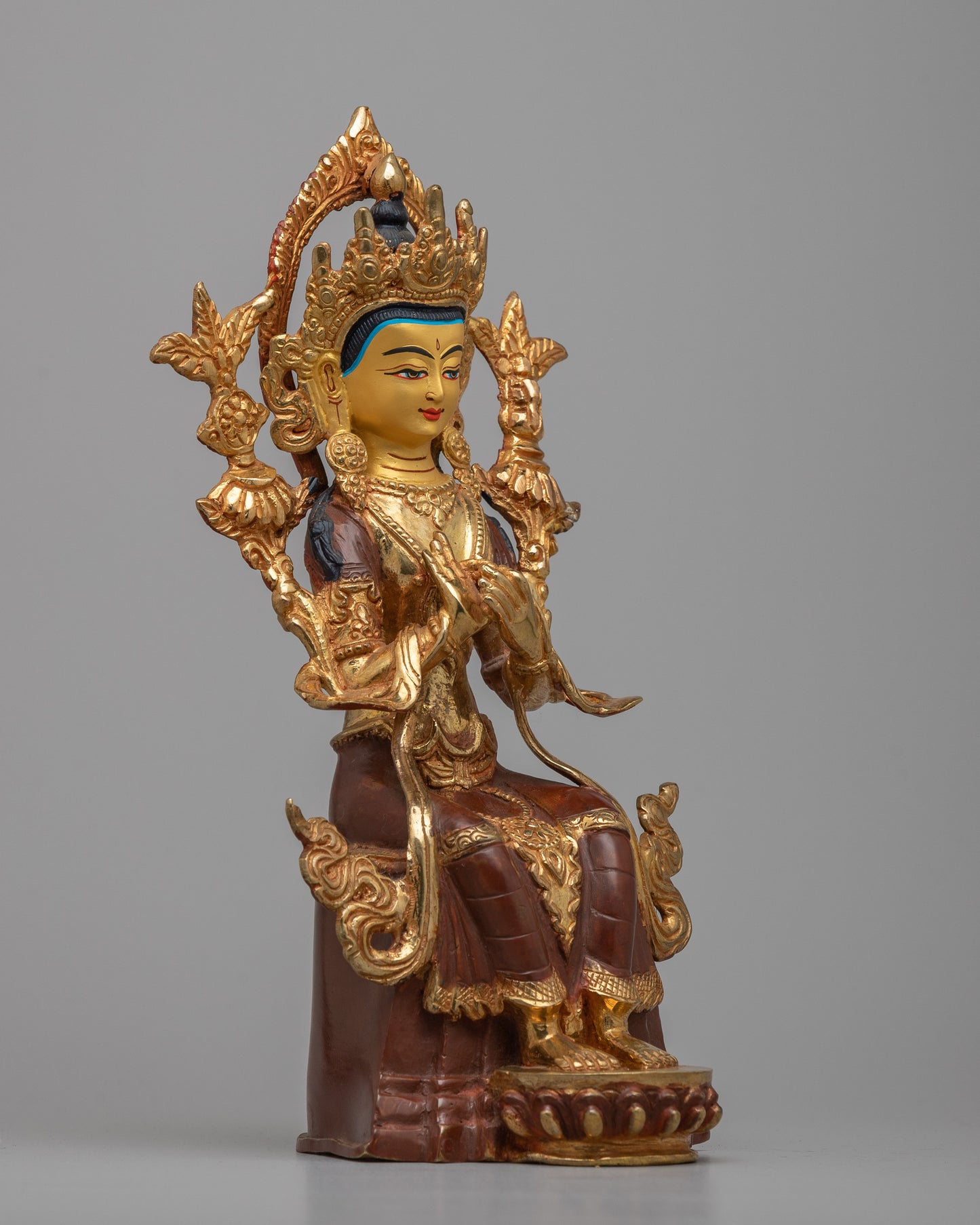 Maitreya Future Buddha Statue | Maitreya Bodhisattva Sculpture Guiding Towards Enlightenment