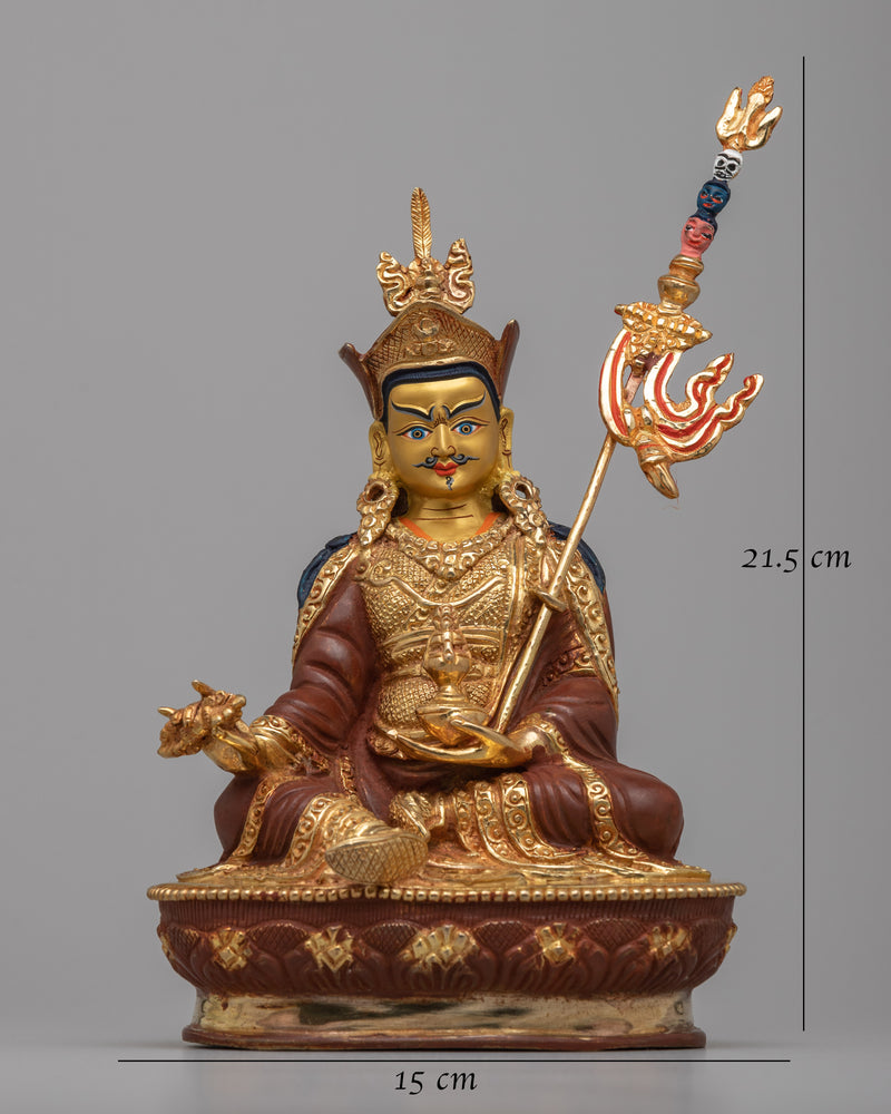 Tibetan Guru Rinpoche Statue | Guru Rinpoche Sculpture for Devotional Practice