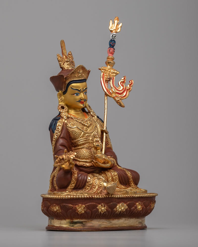 Tibetan Guru Rinpoche Statue | Guru Rinpoche Sculpture for Devotional Practice