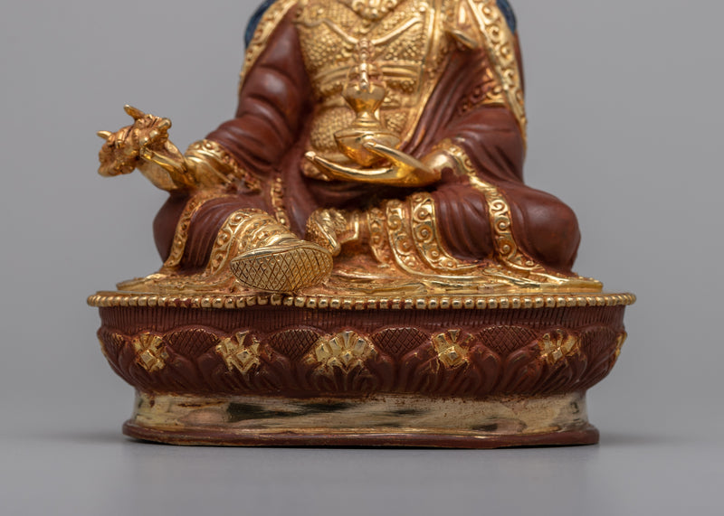 Tibetan Guru Rinpoche Statue | Guru Rinpoche Sculpture for Devotional Practice