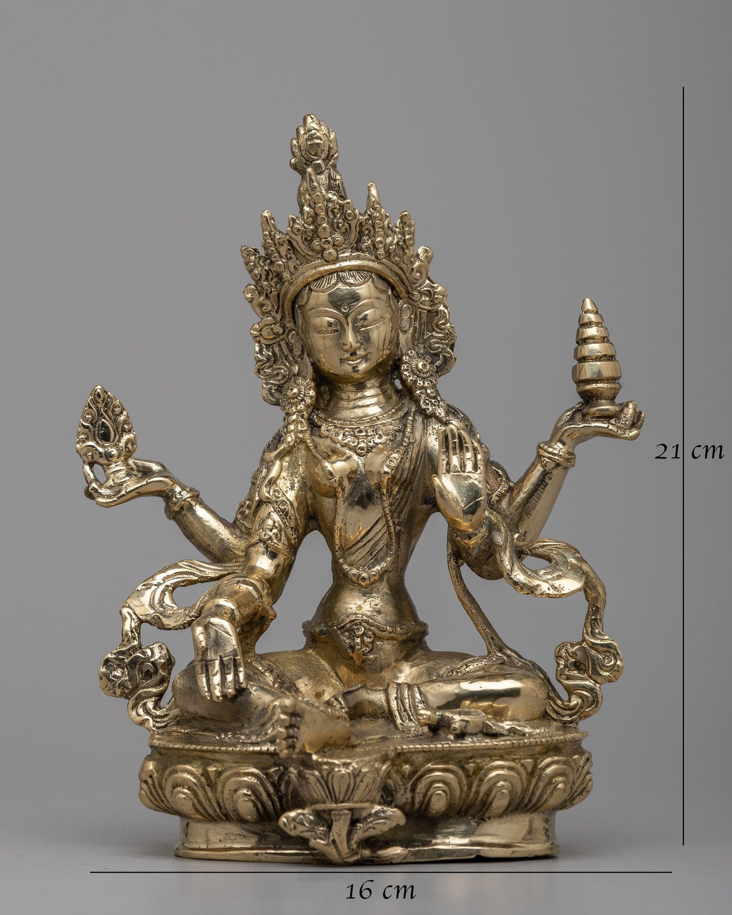 Brass Laxmi Statue |  Embrace Blessings of Wealth and Prosperity