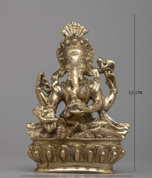 Ganesh Idol in Brass | Embodying Divine Wisdom and Prosperity