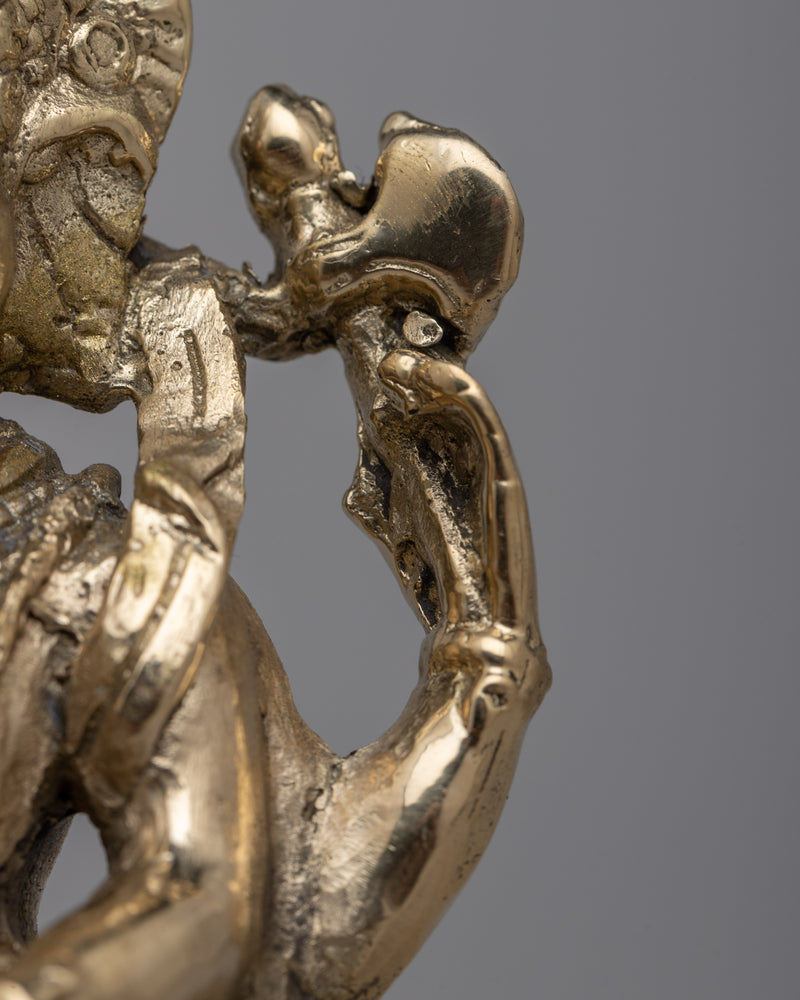 Ganesh Idol in Brass | Embodying Divine Wisdom and Prosperity
