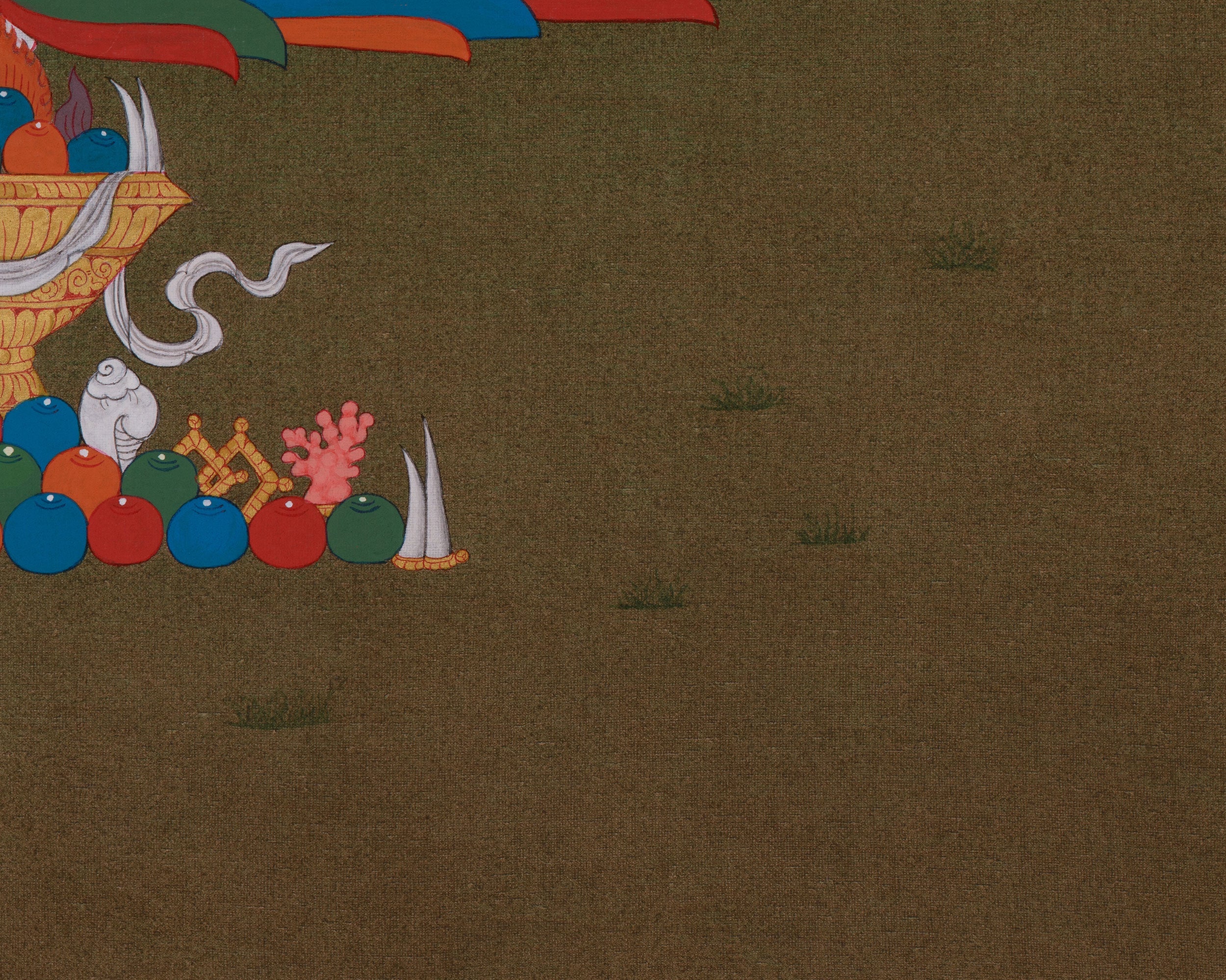Hand Painted Vajrasattva Thangka | Symbolizing Purity, Wisdom, and Spiritual Renewal