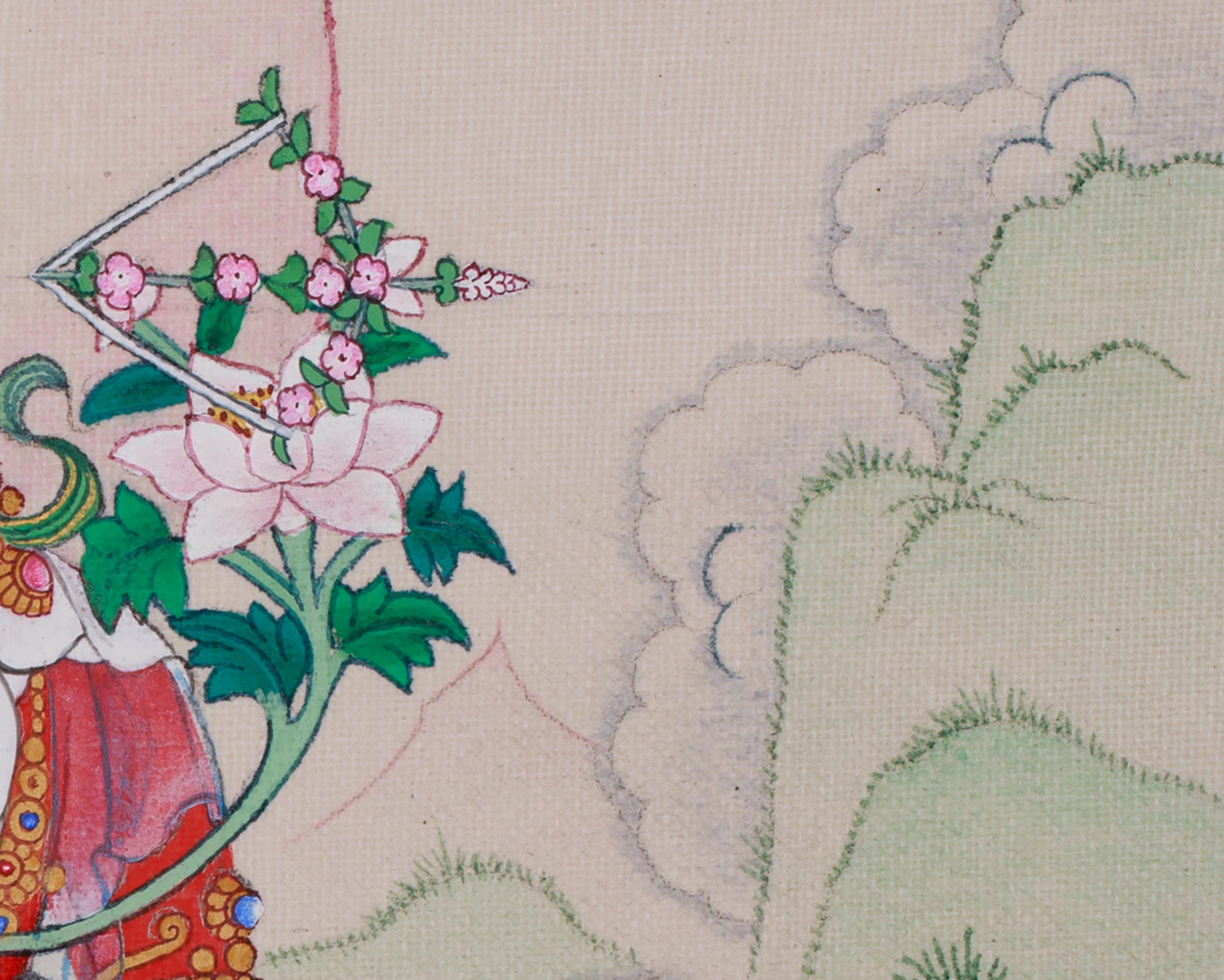 Buddhist Red Tara Thangka | Goddess Who Bestows Power and Wisdom
