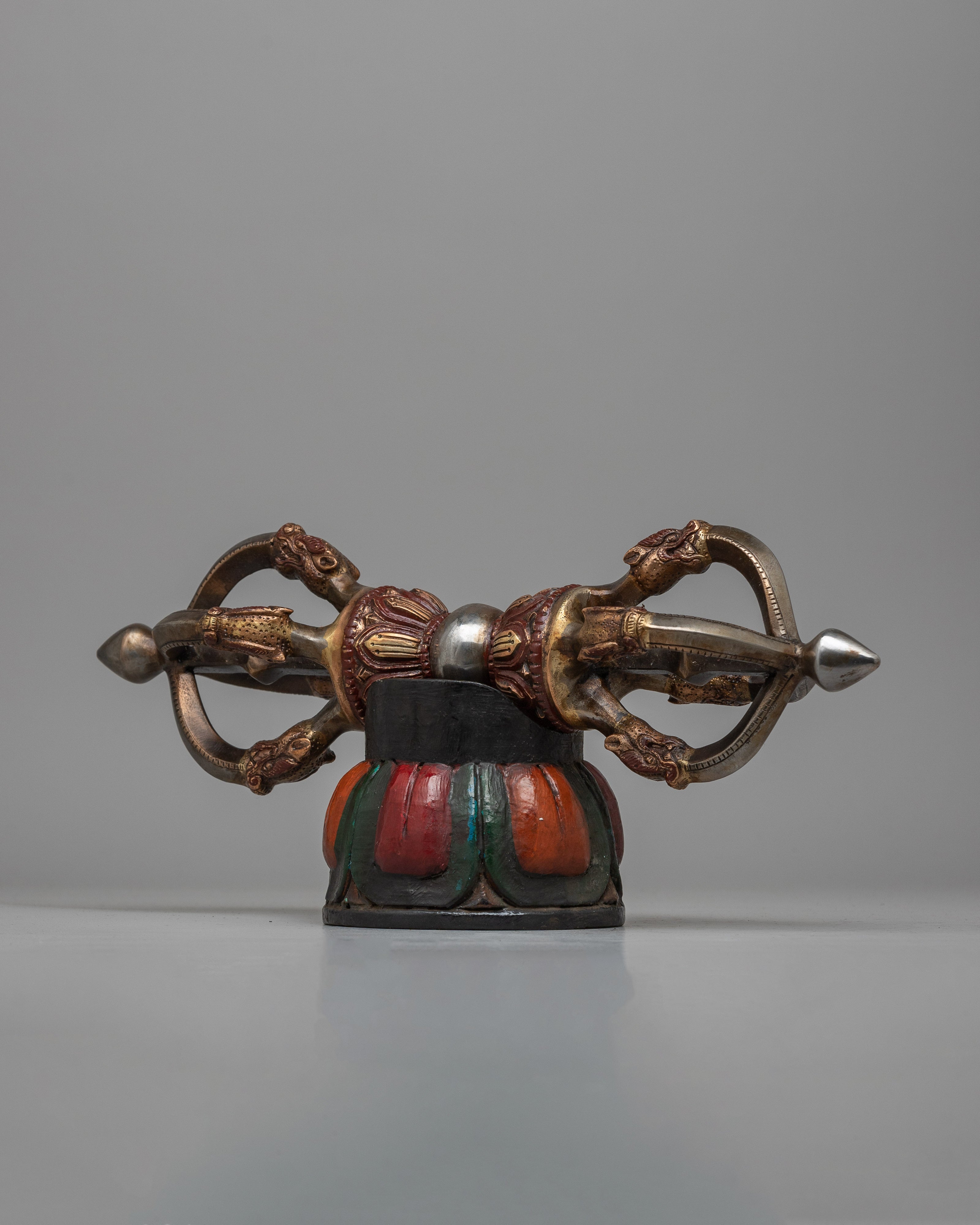 Vajra With Wooden Stand | Spiritual Symbolism Grounded in Natural Beauty