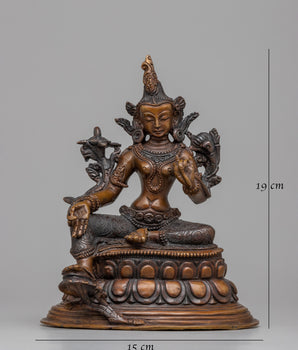 Green Tara Garden Statue | Bringing Serenity and Blessings to Your Outdoor Space