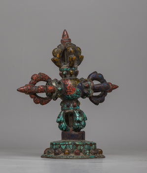 Tibetan Double Vajra Brass | Symbol of Indestructible Spiritual Power