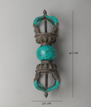 Buddhist Brass Dorje | Symbol of Divine Power and Spiritual Clarity