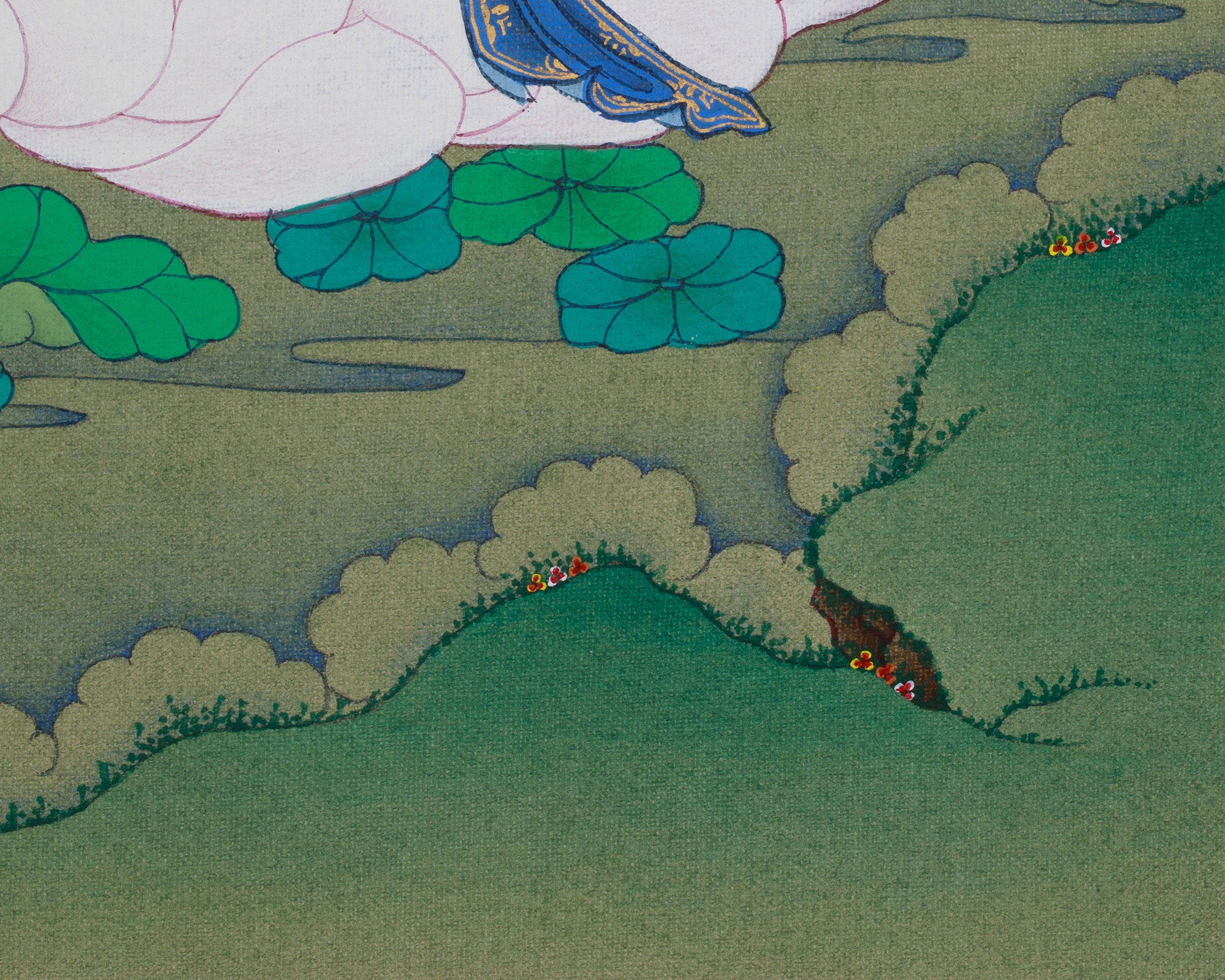 Traditional Buddhist Manjushri Thangka | Wisdom Deity | Himalayan Art