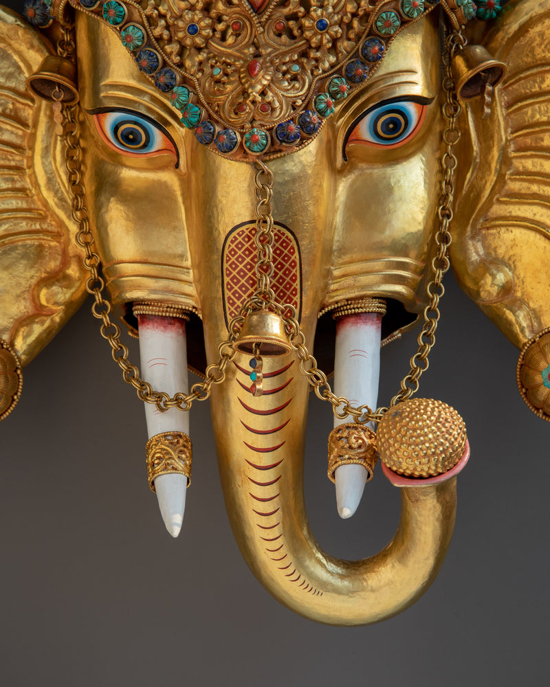 Head of Ganesha | Capturing the Majesty of the Elephant-Headed Deity