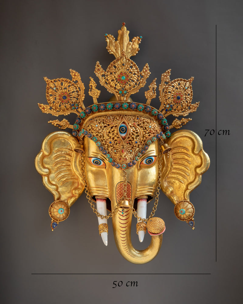 Head of Ganesha | Capturing the Majesty of the Elephant-Headed Deity