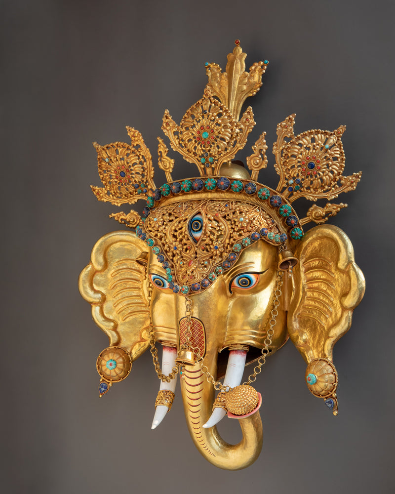 Head of Ganesha | Capturing the Majesty of the Elephant-Headed Deity