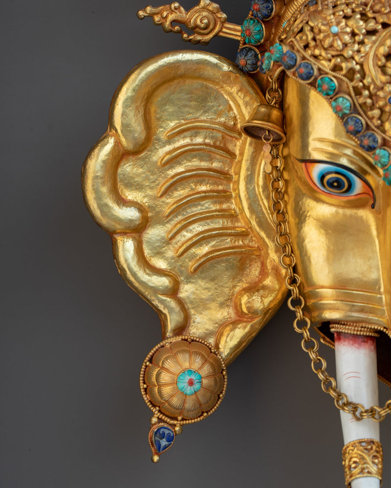 Head of Ganesha | Capturing the Majesty of the Elephant-Headed Deity