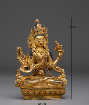 Buddhist Compassion Symbol Chenrezig Statue