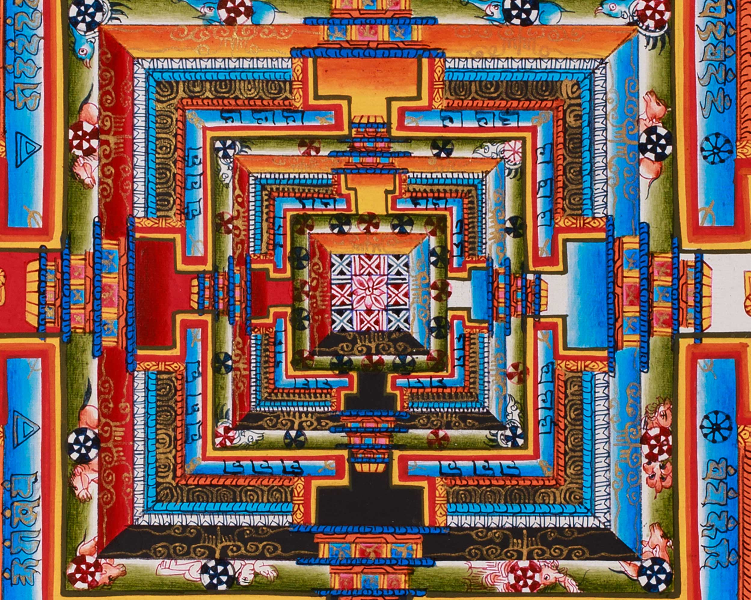 Traditional Tibetan mandala Art | Cosmic Harmony and Enlightened Awareness