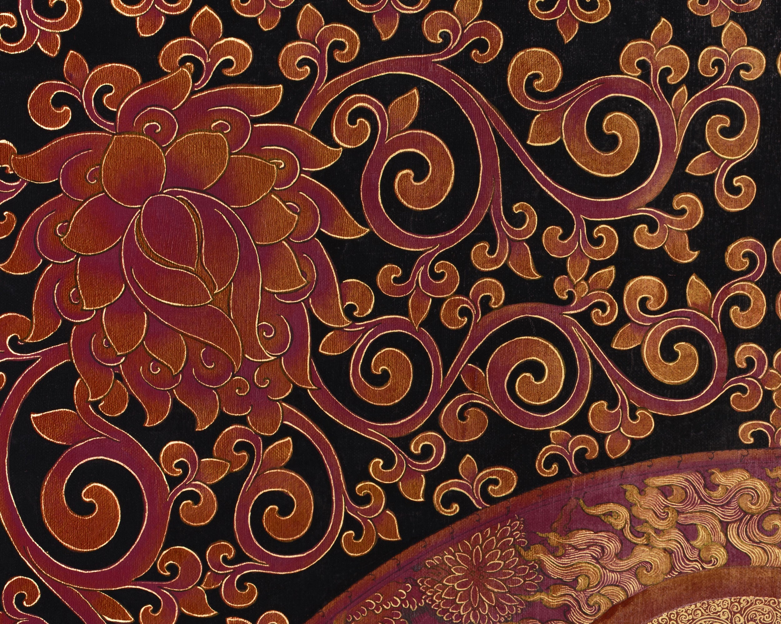 White Dzambhala Thangka | Deity of Wealth, Protection, and Spiritual Abundance