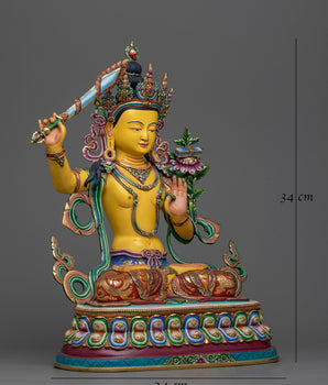 colorful-manjushri-sculpture