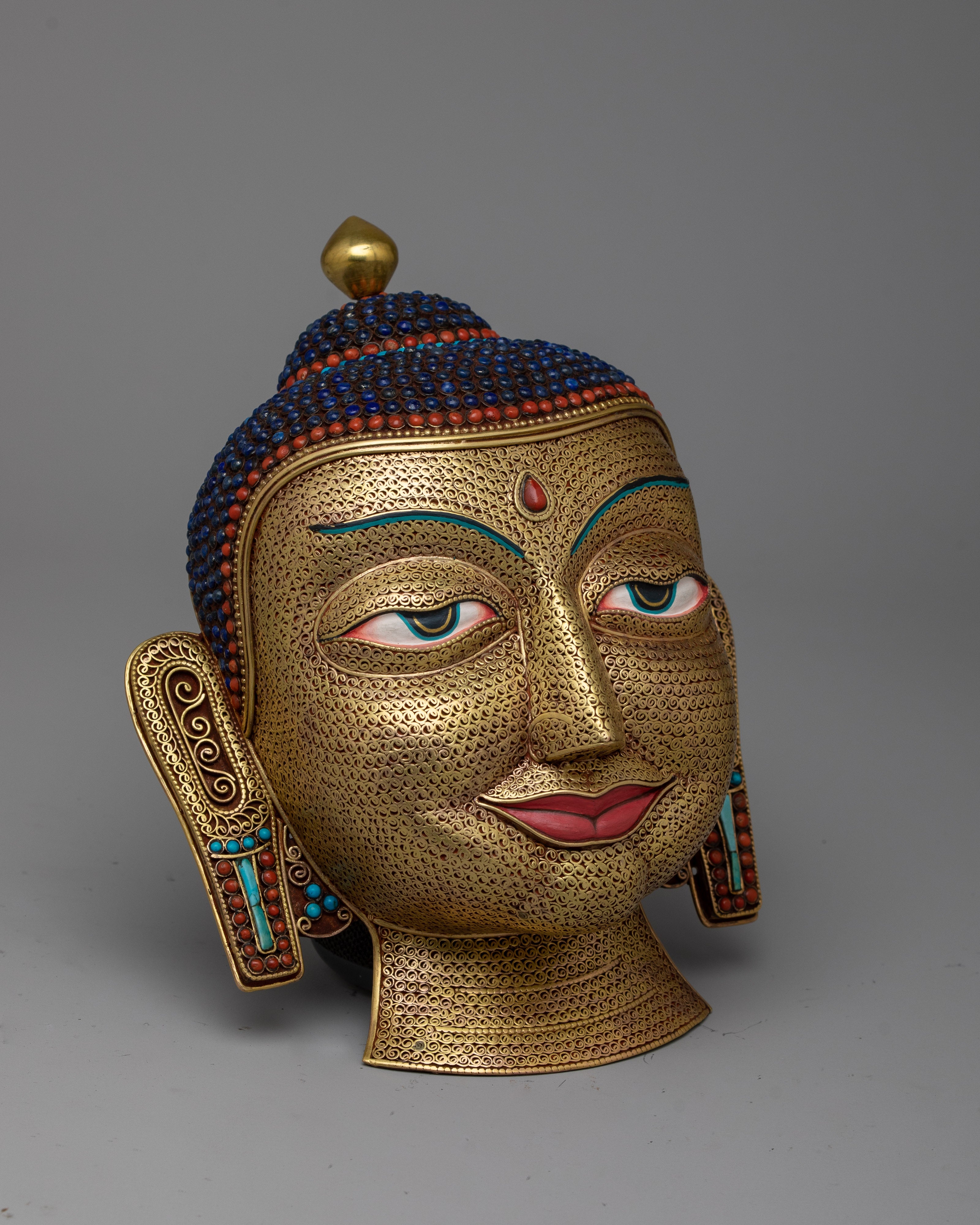 Buddha Mask Wall Hanging |  Infusing Your Space with Serenity and Spiritual Presence