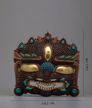 The Fierce Deity Mask | Mahakala's Symbol of Protective Power and Spiritual Vigilance