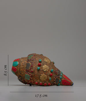 Tibetan Shankh Shell | Sacred Symbol of Spiritual Purity and Divine Connection