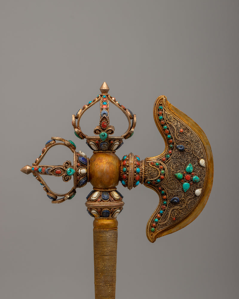 Tibetan Axe | Symbol of Strength, Protection, and Spiritual Resolve