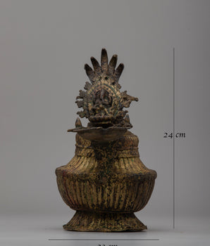 Antique Newari Sukunda | Exquisite Relic of Cultural Heritage and Artistic Mastery