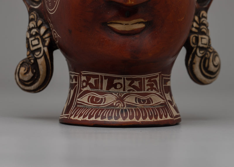 Traditional Buddha Mask | Timeless Symbol of Spiritual Serenity and Inner Peace